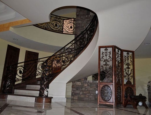 Ornamental Wrought Iron Stair Handrails