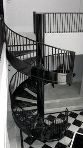 iron decor spiral staircase