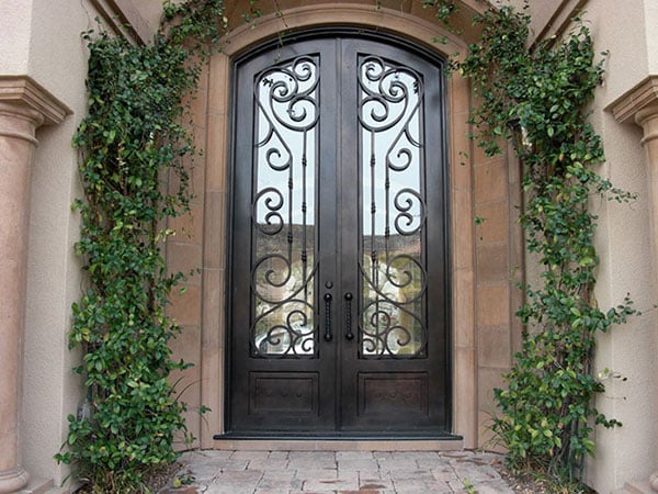 ED06 custom iron entry doors