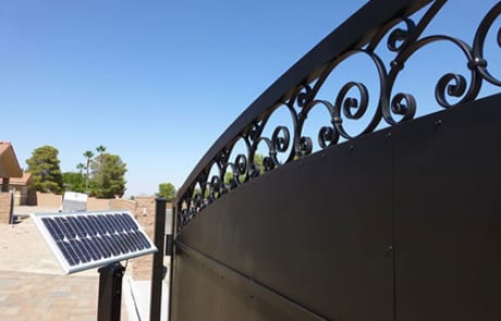 decorative pieces of sturdy security iron gate