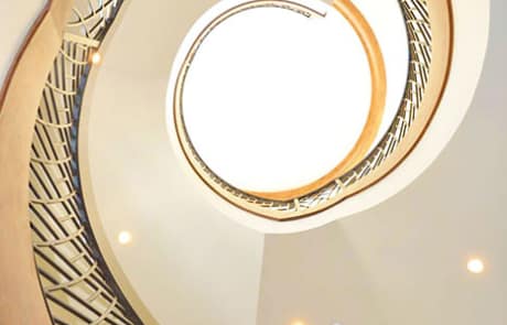 Iron Staircase Grand Entry Spiral Stairs